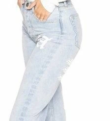 LA Sisters Graffiti Straight Leg Jeans -Dameskleding Verkoop 224x840 1