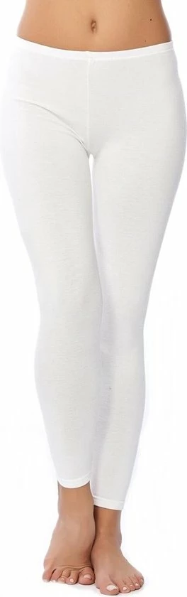 AWR Premium Dames Legging Katoen | Basic Legging | Wit - XL 1 AWR Premium Dames Legging Katoen | Basic Legging | Wit - XL