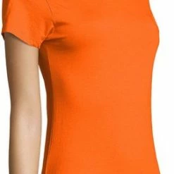 Senvi Dames Oranje T-Shirt Biologisch Katoen - EK-WK-Olympische Spelen - F1 - Koningsdag Enz. Maat S -Dameskleding Verkoop 271x840 3