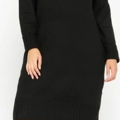 LOLALIZA Rechte Trui-jurk - Zwart - Maat M -Dameskleding Verkoop 303x840 7