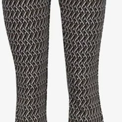 TwoDay Dames Flared Broek Met Print - Zwart - Maat S