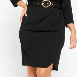 LOLALIZA Blazerjurk - Zwart - Maat 48 -Dameskleding Verkoop 311x840 3