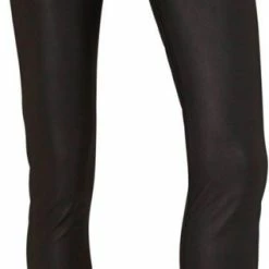 Supertrash - Spijkerbroek Dames Volwassenen - Broek - Jeans - Mid Waist - Leer - Zwart - 29