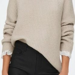 ONLY ONLCILA L/S MIX HIGHNECK PULLOVER CC KNT Dames Trui - Maat M -Dameskleding Verkoop 333x840 4