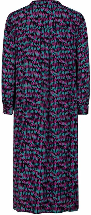 YDENCE Dress Kindra - TurquoisePurple Print Turquoise 4 YDENCE Dress Kindra - TurquoisePurple Print Turquoise - Afbeelding 4