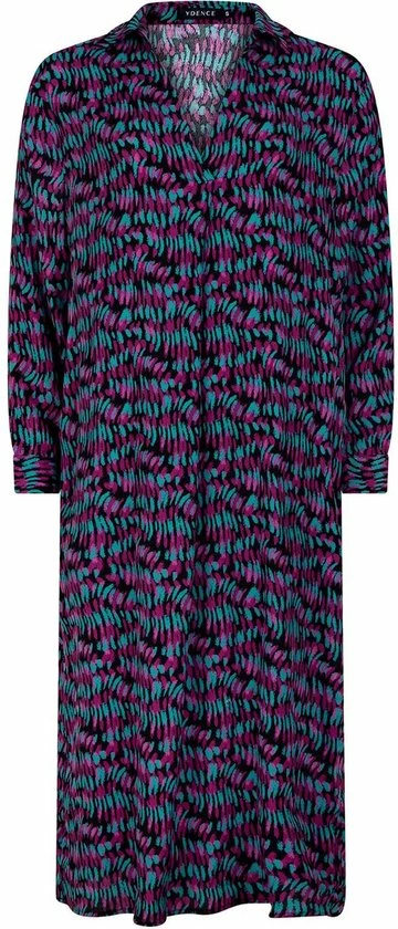 YDENCE Dress Kindra - TurquoisePurple Print Turquoise 3 YDENCE Dress Kindra - TurquoisePurple Print Turquoise - Afbeelding 3
