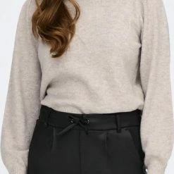 Jacqueline De Yong Trui Jdyrue L/s Roll Neck Pullover Knt 15271309 Chateau Gray/melange Dames Maat - S -Dameskleding Verkoop 362x840 1