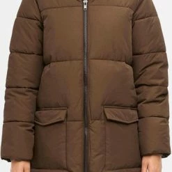 Object Jas Objzhanna L/s Long Jacket Noos 23030254 Dark Earth Dames Maat - S