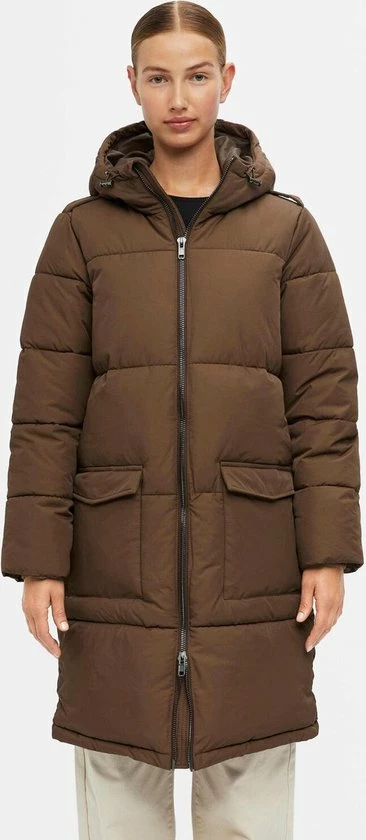 Object Jas Objzhanna L/s Long Jacket Noos 23030254 Dark Earth Dames Maat - S 1 Object Jas Objzhanna L/s Long Jacket Noos 23030254 Dark Earth Dames Maat - S