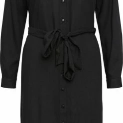 PIECES PCCAMMIE LS MIDI SHIRT DRESS NOOS BC Dames Jurk - Maat L