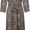 ONLY ONLNOVA LUX 3/4 LONG SHIRT DRESS AOP PTM Dames Jurk - Maat L