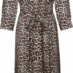 ONLY ONLNOVA LUX 3/4 LONG SHIRT DRESS AOP PTM Dames Jurk - Maat L