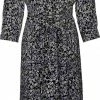 ONLY ONLNOVA LUX 3/4 LONG SHIRT DRESS AOP PTM Dames Jurk - Maat M