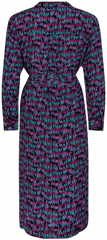 YDENCE Dress Kindra - TurquoisePurple Print Turquoise 5 YDENCE Dress Kindra - TurquoisePurple Print Turquoise - Afbeelding 5