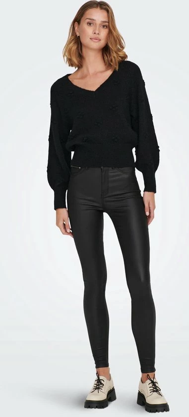 JDY JDYSIGRID LIFE L/S V-NECK DOT PULL. KNT Dames Trui - Maat L 5 JDY JDYSIGRID LIFE L/S V-NECK DOT PULL. KNT Dames Trui - Maat L - Afbeelding 5