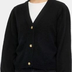 OBJECT OBJEVE NONSIA L/S SHORT CARDIGAN NOOS Dames Vest - Maat M