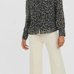 VERO MODA VMNINI L/S SHIRT WVN BTQ Dames Blouse - Maat L -Dameskleding Verkoop 396x840 1