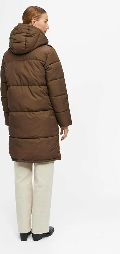 Object Jas Objzhanna L/s Long Jacket Noos 23030254 Dark Earth Dames Maat - S 3 Object Jas Objzhanna L/s Long Jacket Noos 23030254 Dark Earth Dames Maat - S - Afbeelding 3