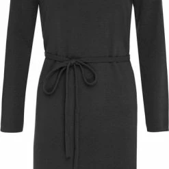 Mexx Dames Mock Neck Gebreide Jurk Zwart -Dameskleding Verkoop 409x840 1