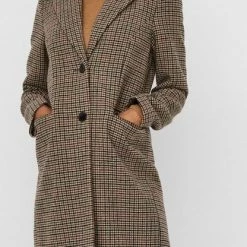 VERO MODA VMBLAST CHECK LONG WOOL JACKET GA Dames Jas - Maat XS -Dameskleding Verkoop 416x840 5