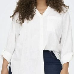 ONLY CARMAKOMA CARKIANA 3/4 SHIRT WVN Dames Blouse - Maat 46 -Dameskleding Verkoop 418x840 4