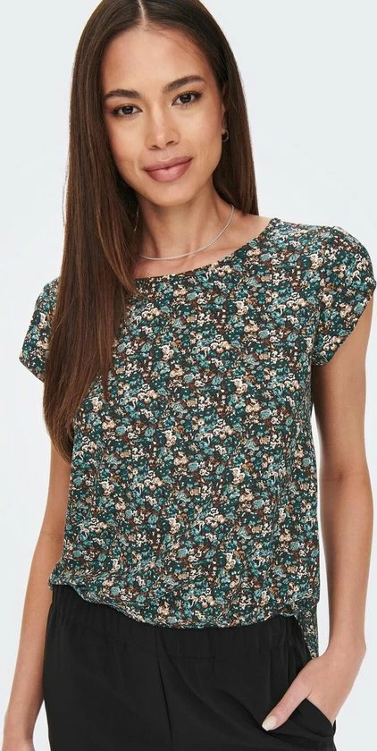 ONLY ONLVIC S/S AOP TOP NOOS PTM Dames T-shirt - Maat 44 7 ONLY ONLVIC S/S AOP TOP NOOS PTM Dames T-shirt - Maat 44 - Afbeelding 7