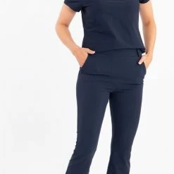 Blauwe Broek/Pantalon Van Je M'appelle - Dames - Travelstof - Maat M - 6 Maten Beschikbaar -Dameskleding Verkoop 430x840 2