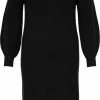 ONLY CARMAKOMA CARLUCCA ESLY L/S DRESS KNT BF Dames Jurk - Maat L-50/52