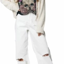 Colourful Rebel Aurora Cropped Trui Wit Dames - Basic Fit - Katoen - L/XL 18 Colourful Rebel Aurora Cropped Trui Wit Dames - Basic Fit - Katoen - L/XL -Dameskleding Verkoop 436x840 3