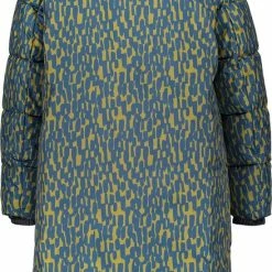 SAMOON Dames Gewatteerde Mantel Met Capuchon Dark Star Fruit Gemustert-52 -Dameskleding Verkoop 439x840 5