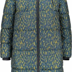 SAMOON Dames Gewatteerde Mantel Met Capuchon Dark Star Fruit Gemustert-52 -Dameskleding Verkoop 441x840 4