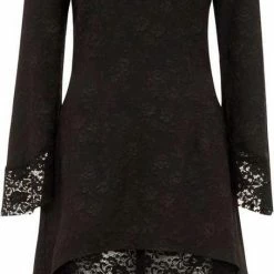 Jawbreaker High Low Jurk -S- Lace Zwart