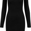 Urban Classics Korte Jurk -M- Rib Zwart