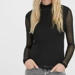 VERO MODA VMBELLA LS HIGH NECK JRS NOOS Dames Top - Maat L -Dameskleding Verkoop 461x840 1