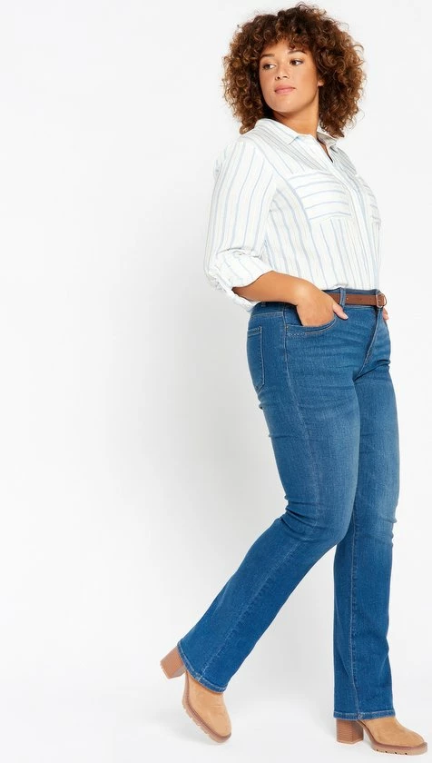 LOLALIZA Rechte Jeans - Blauw - Maat 42 8 LOLALIZA Rechte Jeans - Blauw - Maat 42 - Afbeelding 8