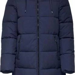 Only Jas Onldolly Long Puffer Coat Otw Noos 15205369 Maritime Blue Dames Maat - XS