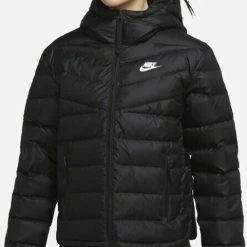 Nike Sportswear Therma-FIT Repel - Dames - Jas - Winterjas - Maat XL - Zwart/Zwart/Wit -Dameskleding Verkoop 481x840 3