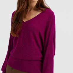 WE Fashion Dames Fijngebreide Trui Met Ribstructuur 7 WE Fashion Dames Fijngebreide Trui Met Ribstructuur -Dameskleding Verkoop 491x840 3