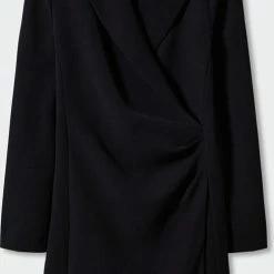 Mango Jurk Wikkeljurk Met Revers 37079096 99 Dames Maat - L -Dameskleding Verkoop 491x840 5