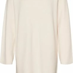 Vero Moda Jurk Vmgold Needle Wide Ls O-neck Dress 10271183 Birch Dames Maat - L