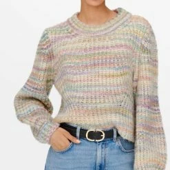 Only Trui Onlcarma L/s Pullover Cc Knt 15259443 Pumice Stone Dames Maat - L