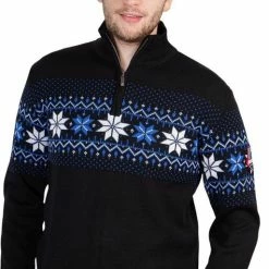 John Brilliant ® Noorse Heren Trui Merino, Zwart -Dameskleding Verkoop 513x840 1