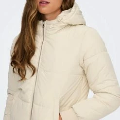 Jacqueline De Yong Jas Jdynewerica Short Hood Jacket Otw N 15213950 Whitecapgray/silver Zip Dames Maat - XS -Dameskleding Verkoop 513x840 4