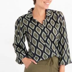 Blauwe Blouse Van Je M'appelle - Dames - Maat 2XL - 3 Maten Beschikbaar -Dameskleding Verkoop 525x840