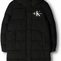 Calvin Klein Monologo Mw Long Puffer Jassen - Zwart 9 Calvin Klein Monologo Mw Long Puffer Jassen - Zwart -Dameskleding Verkoop 526x840 4