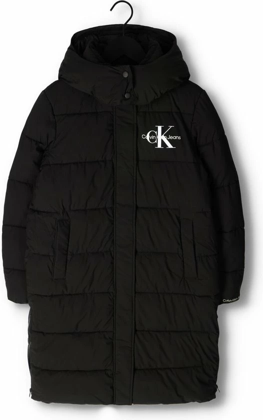 Calvin Klein Monologo Mw Long Puffer Jassen - Zwart 5 Calvin Klein Monologo Mw Long Puffer Jassen - Zwart - Afbeelding 5