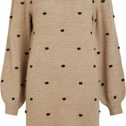 OBJECT OBJEVE NONSIA L/S DRESS AOP NOOS Dames Jurk - Maat XL