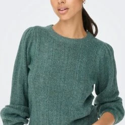 Jacqueline De Yong Trui Jdyspencer Life L/s Structure Pull. 15260262 Silver Pine Dames Maat - XL