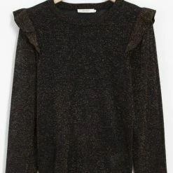 Sissy Boy Sissy-Boy - Zwarte Trui Met Glitter