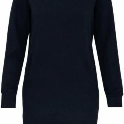 Kariban Sweaterjurk Navy Blauw K493, Jurk Lounge Bio In Fleece, Maat L